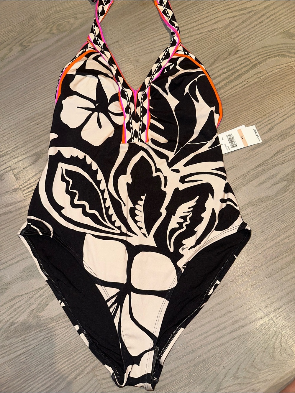 🖤 🌺 Trina Turk Tropical One-Piece Swimsuit 🌺 🖤